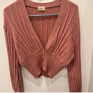 Wilfred Dusty Rose Ribbed Sweater